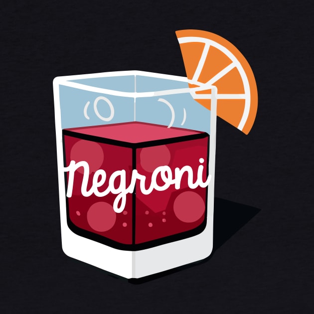 Negroni Retro Square Cocktail Bartender Retro by BetterManufaktur